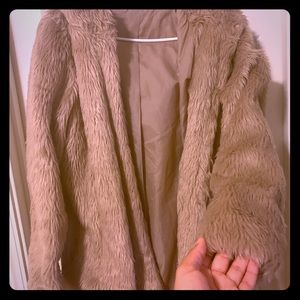 Stylish Furry Hooded Jacket